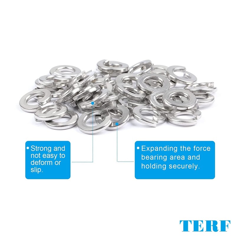 TERF® M16 Square Section Spring Washer M16 (16mm) Steel Split