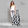 InUSA Cow Print Luggage with Spinner Wheels | Durable Lightweight