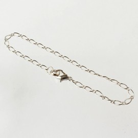 Nippon String Button Trading NBK Bag Charm Chain Total Length 7.1 inches (18 cm), 2 Pieces, Silver KE712-S