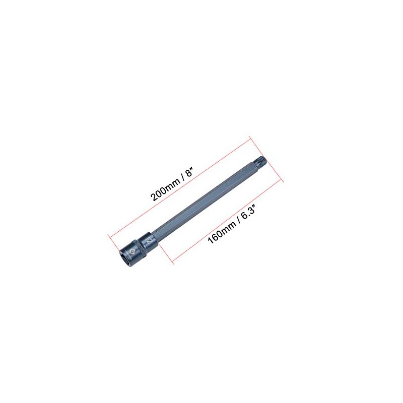 sourcing map 1/2" Drive x M12 (12mm) Triple Square Spline