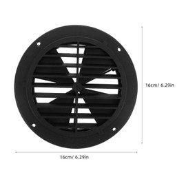 Alipis Yacht Rv Round Vent Cover Air Outlet Insulator for Rvs Trailers Yachts Multifunctional Ventilation with Elegant Design with Louvers