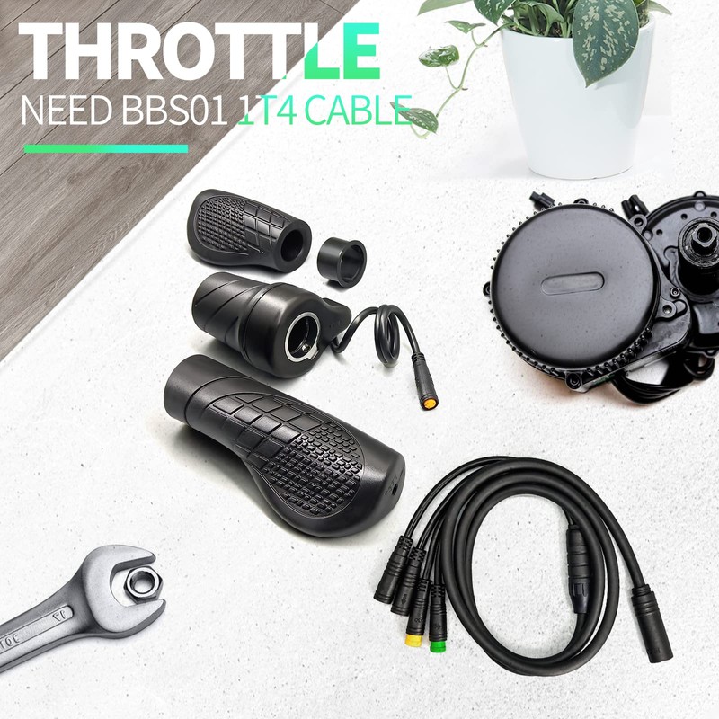 MUSELK Electric Bike 20X Full Twist Throttle Right Handle Throttle