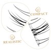 FOMIYES Realistic False Eyelashes No Glue Lash Clusters Cosplay Lashes