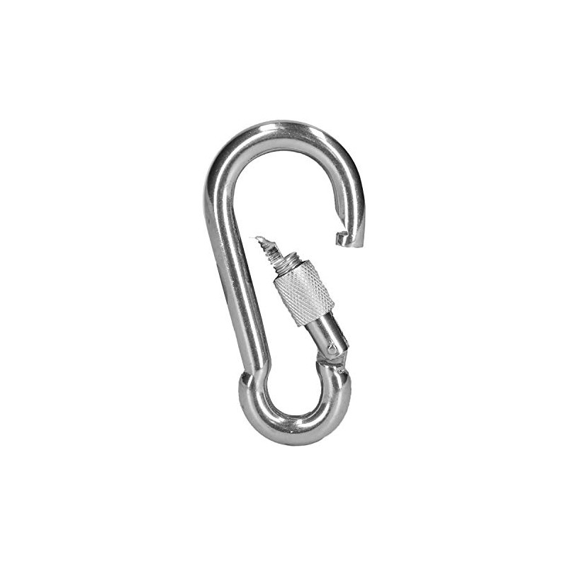 Carabina Carbine Hook with Screw Gate 10mm MARINE GRADE Stainless