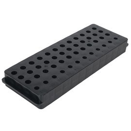 2psc Microcentrifuge Tube Rack, Test Tube Rack, Double-Sided Plate Centrifugal Pipe Rack, for 0.2ml-5ml Centrifugal Pipe, Racks for Lab & Home Use (Black, 0.2/0.5/1.5/2/5ml)