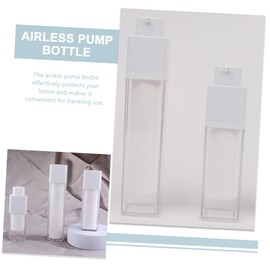 Gatuida 3pcs Refillable Airless Pump Jars Travel Containers for Creams Foundation Cosmetics Skincare