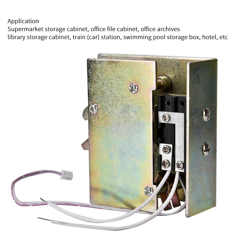 12V Automatic Mini Electric Bolt Lock Cabinet Drawer Secure Lock