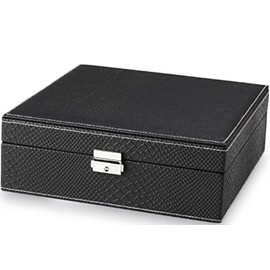 Jaclyn Smith Jewelry Box with Lock - Snakeskin Design