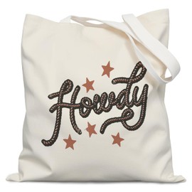 Yetmadi Howdy Western Tote Bag, Vintage Western Canvas Tote Bags for Women, Western Gifts for Women, Cowgirl Gifts, Western Stuff for Women, Cowgirl Stuff, Reusable Grocery Bags Shopping Bags