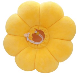 Komii Beads Elizabeth Collar for Cats and Cats, Small Dogs, Pet Supplies, Prevents Scratching, Cute Sunflower Shape, Adjustable, Soft, Ultra Lightweight, Breathable, Wound Protection, Post-Surgery Care, SS, Yellow