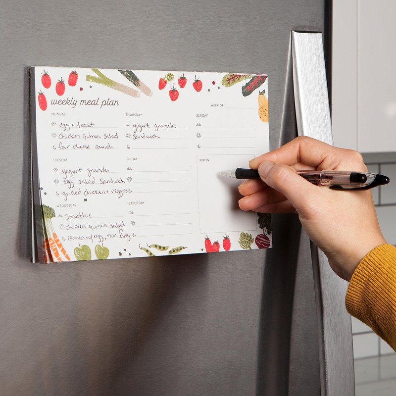 Now Designs Weekly Meal Planner with 60 pages, Farmers Market