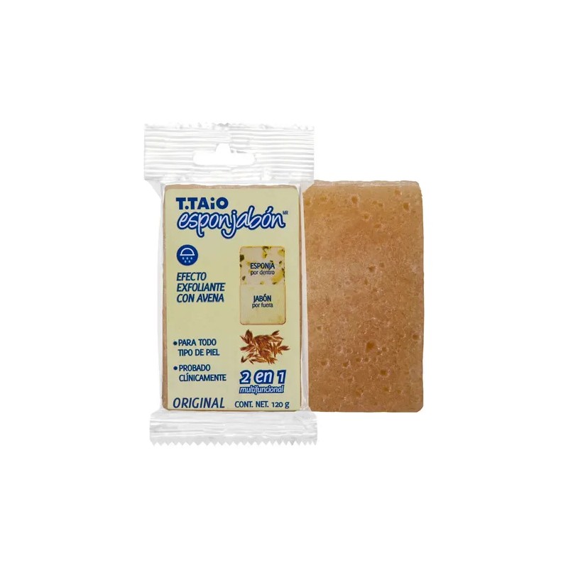 Esponjabón Con Avena Exfoliante 2 en 1 T Taio Jabon