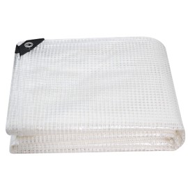 Clear Greenhouse Heavy Duty tarp 14 Mil Clear Waterproof Cover,UV Resistant Poly Tarp with Grommets 6 x12ft Superior Strength,for Gardening, Farming, Nursery, Garden