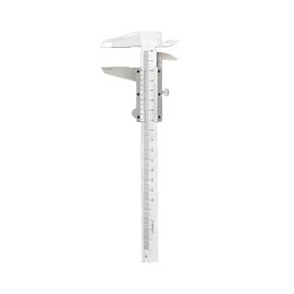 AIMALL 8 Inch Stainless Steel Vernier Caliper, 200mm Micrometer Measuring Tool, Precision Gauge Ruler, Carbon Steel, Silver