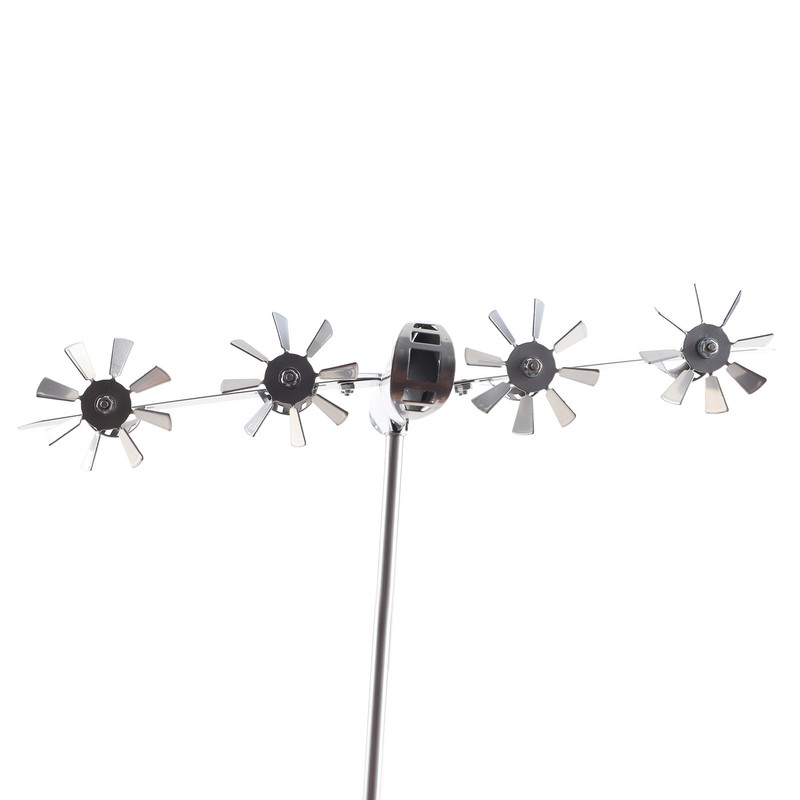 Aircraft Wind Sculpture Wind Powered Rotate Stainless Steel Airplane Windmill
