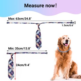 Segarty Adjustable 50 PCS Dog Ties Dog Neckties, Dog Neck Ties and Bows for Medium Large Dog Festival Formal Bulk Pet Bowties Collar Grooming Dogs Accessories Birthday Wedding Costumes Holiday