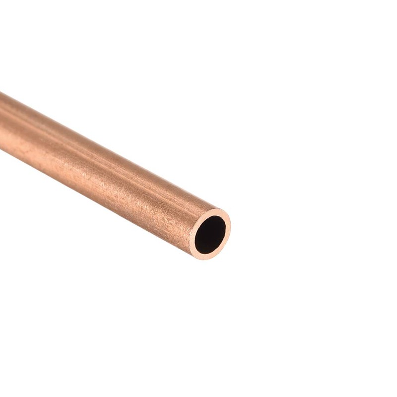 sourcing map Copper Round Tube, 4mm OD 0.5mm Wall Thickness
