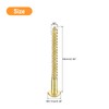 sourcing map Wood Screws M5 x 60mm Slotted Round Head