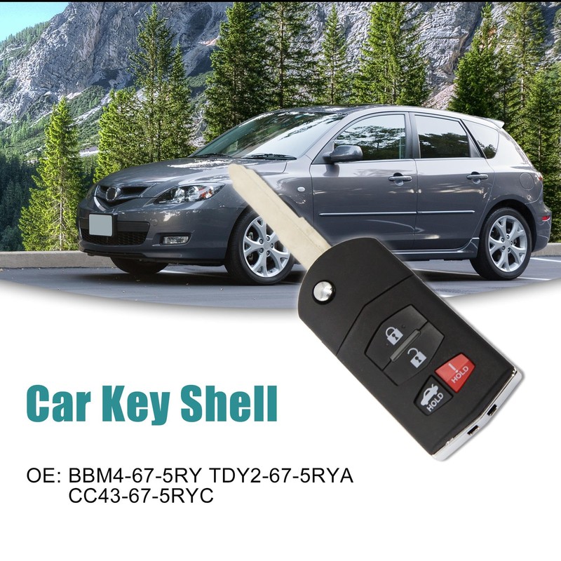 ACROPIX 4 Button Smart Remote Key Fob Keyless Shell Case