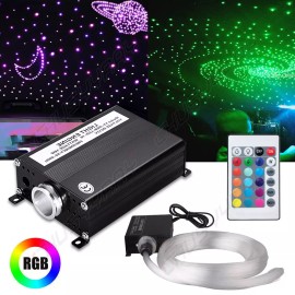 CHUSYYRAY RGB Fiber Optic Car Home Headliner Star LIGHT Kit Roof Ceiling Lights w/Remote