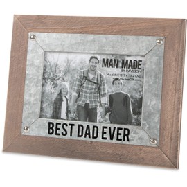 Pavilion Gift Company - Best Dad Ever - Wood and Metal 4x6 Picture Frame | Pavilion Gift Company