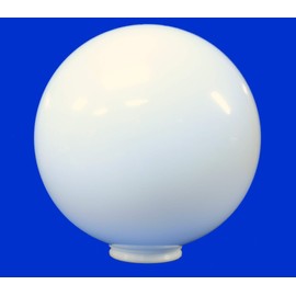 12" White Acrylic Round Plastic Light Globe Pole Post Lamp Outdoor Fixture