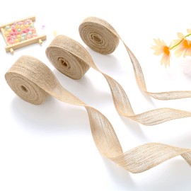 DAHI Jute Ribbon 30 Metres Vintage Gift Ribbon for Sewing DIY Crafts Wedding Party Christmas Decoration (A)