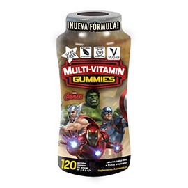 Multi-Vitaminas y Minerales Gummies  Sin Azcar  Veganas  Ingredientes 100 Naturales  Gluten Free  120 Gomitas                                         
