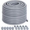 Neorexon 1/2" Liquid-Tight PVC Conduit Kit, 100ft with 10 Connectors,