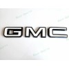 Auto GMC OVERLAY Front Rear Gloss Black White GMC Emblems