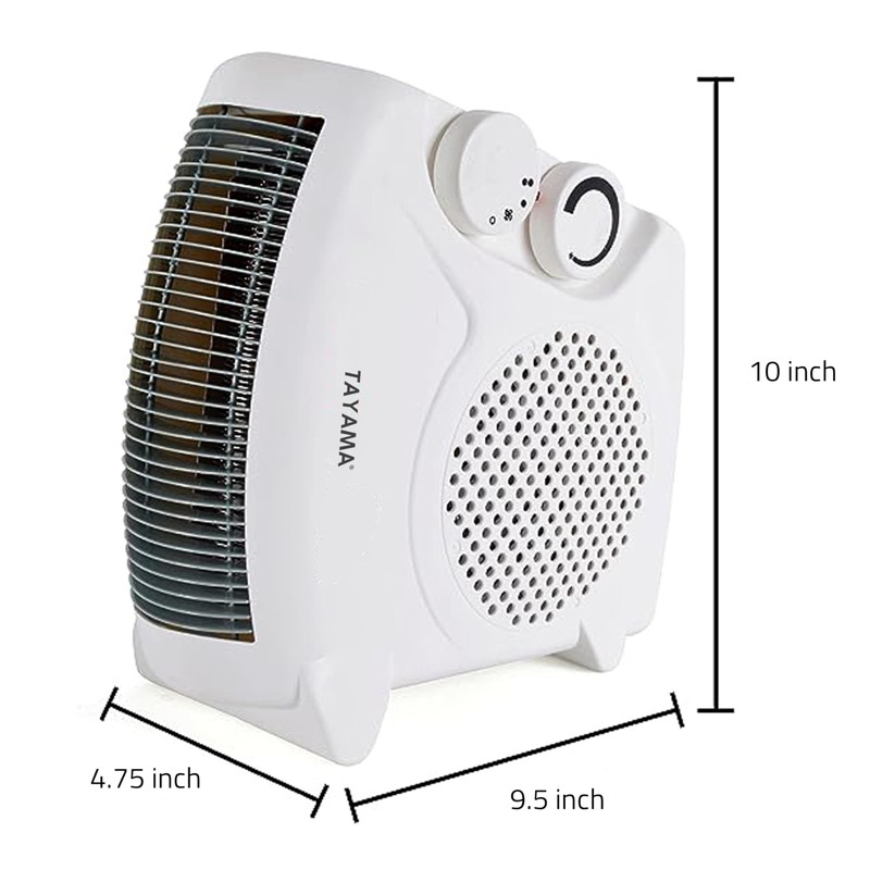 Portable Dual Fan Heater with 2 Heat Setting and Cool