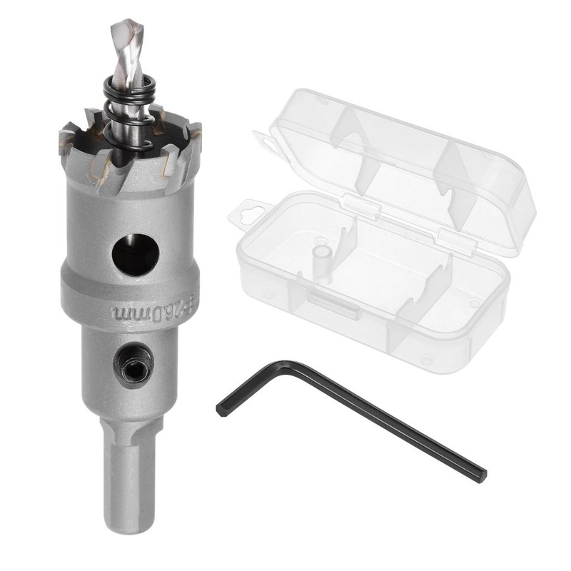 sourcingmap Carbide Hole Saw Drill Bit, 26mm Hole Cutter for