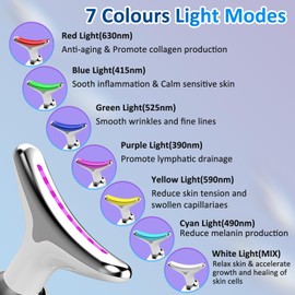 SMOCTAR Face Massager Against Wrinkles, Face Beauty Device with 3 Modes, 45°C Anti-Wrinkle Face Device, Skin Tightening & Lifting, EMS Face Massage for Women Men