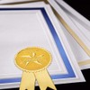 PaperDirect Embossed Seal of Achievement Gold Foil Ribbon Certificate Seals,