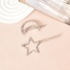 Moon Star Hair Clips Rhinestone Hair Barrettes for Women Girls