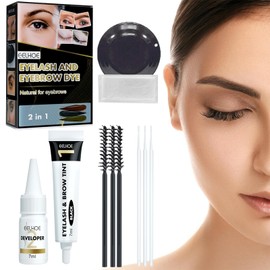 10 Piezas Lifting de Pestañas Kit, Kit de Laminado de Cejas, 2 En 1 Lash Lifting de Pestañas, Crea Cejas Más Gruesas y Duraderas, Rizador de Pestañas Permanente para uso en Salón de Belleza. (Negro)