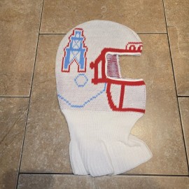 Game Face Houston Oilers Knit Hat Helmet Game Face VINTAGE 1990 Cap USA balaclava ski mask