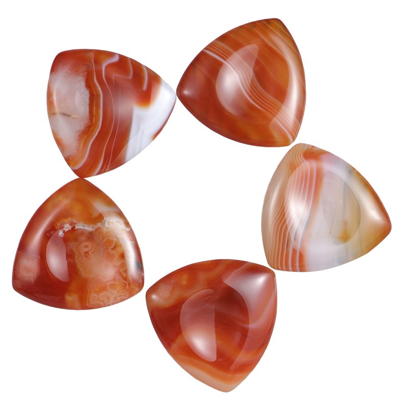 Artistone Red Carnelian Agate Thumb Worry Stone Chakra Healing Crystals