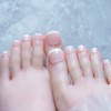 YONAIL 24pcs/set Short Fake Toenails For Women and Girls Press