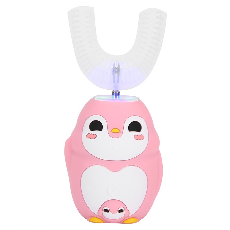 Child Automatic Toothbrush UShape Rechargeable Cartoon 3 Gears Kid Oral
