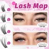 Natural Lash Clusters Wispy Cluster Eyelash Extensions C-Curly Cluster Lashes