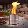 Camping Stove Foldable Stainless Steel Wood Burning Stove Portable Backpacking