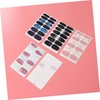 HONMEET 5sheets Full-Cover Nail Art Decals Random Styles Nail Stickers
