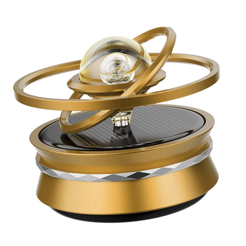 Car Aromatherapy Solar Energy Suspended Crystal Ball Rotating Car Aroma