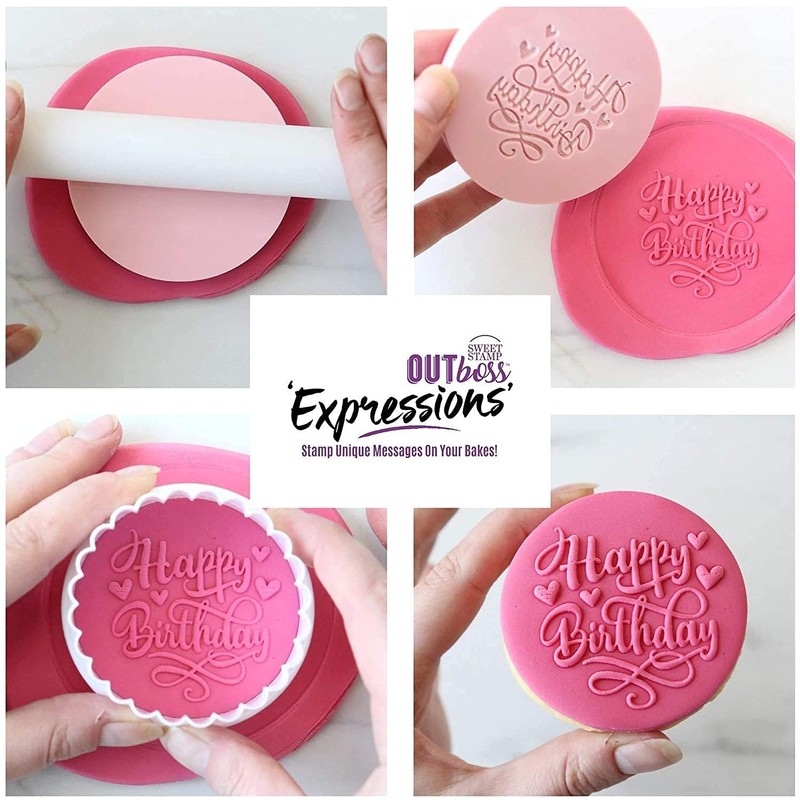 Sweet Stamp by AmyCakes Autumn Outboss Plastic Expression Stamp, It's
