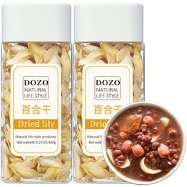 DOZO Dried Lily Bulb Dried Lily Bai He 10.58oz/300g Loose Edible Lily Bulbs Non-sulfur Health Food Making Porridge 百合干 龙牙百合 天然食用百合