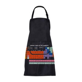ENSIANTH Chemistry Laboratory Apron Chemistry Gifts for Teacher Students Chemistry Lab Apron with Pockets Chemistry Lover Gifts (elements apron)