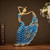 XINDAM Elegant Peacock Art Figurine Dancer Statue Decorative Home &