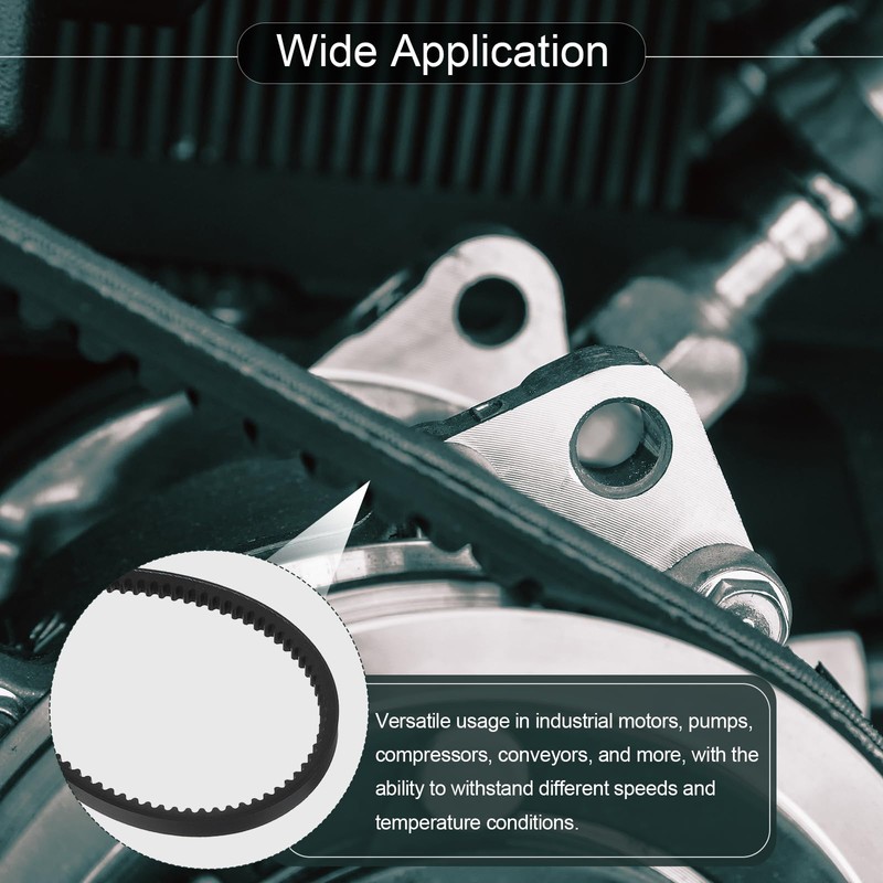 sourcing map AX98 EPDM V-Belt, Raw Edge Cogged Industrial Rubber