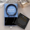 Gifts for Him Leather Bracelet for Men Infinity Knot Bracelets